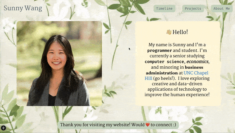 Personal Website 👩🏻‍💻